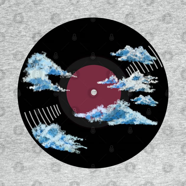 Vinyl Record - Blue clouds by SwasRasaily